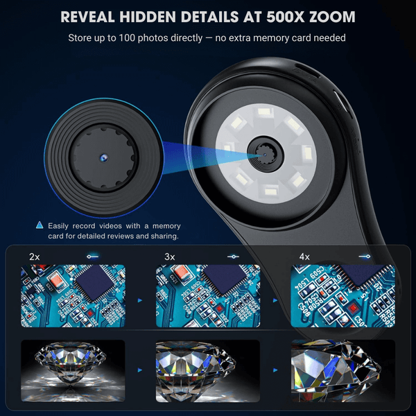 500X Portable Digital Microscope with 2.0'' IPS Screen – Electronics, Jewelry & Collectibles