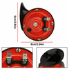 2PCS 12V 300DB Super Loud Train Horn – Waterproof Snail Air Horn for Car, Truck, Motorcycle, SUV, Boat