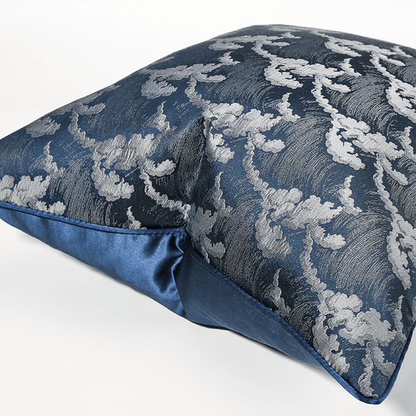 Blue Luxury Sofa Pillow Cover
