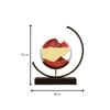Relaxing Sand Art Black Red Moon Hourglass Table lamp