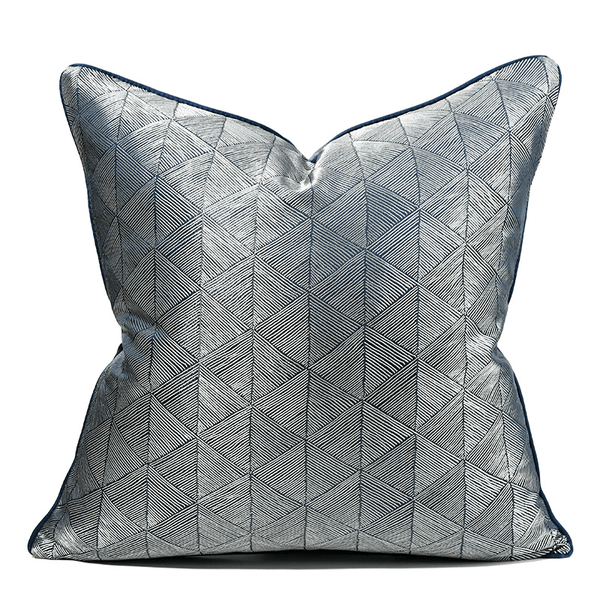 Blue Luxury Sofa Pillow Cover