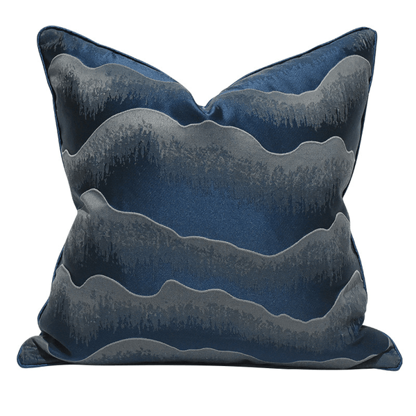 Blue Luxury Sofa Pillow Cover