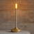 Gold Candle Table lamp for bedroom Rechargeable Wireless touch lamp