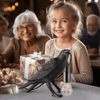 Cute Black Bird Crow Table Lamp