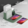 4 in 1 Fast Wireless Charger Station & Lamp With Alarm Clock