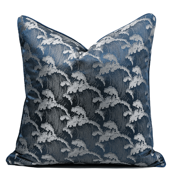 Blue Luxury Sofa Pillow Cover