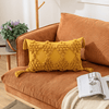Boho Chic Pillow Case with Moroccan Nordic Pattern and Tufted Texture