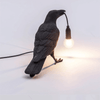 Cute Black Bird Crow Table Lamp