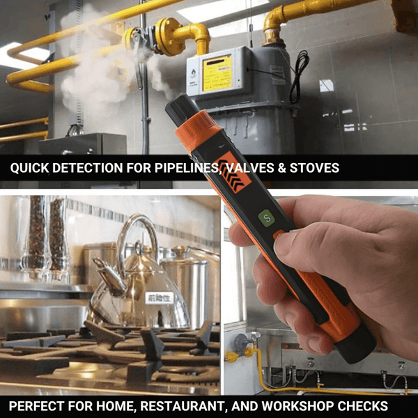 Natural Gas Leak Detector – Portable Gas Sniffer with Audible & Visual Alarm