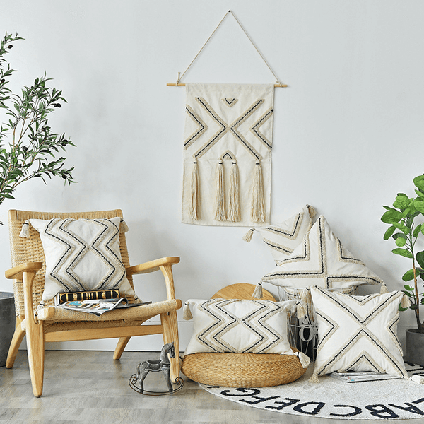 Moroccan Style Decorative Cozy Pillow Cover