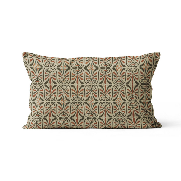 Green aesthetic shape Sofa Pillow Cover