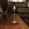 Gold Candle Table lamp for bedroom Rechargeable Wireless touch lamp