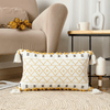 Geometric boho-style pillowcases