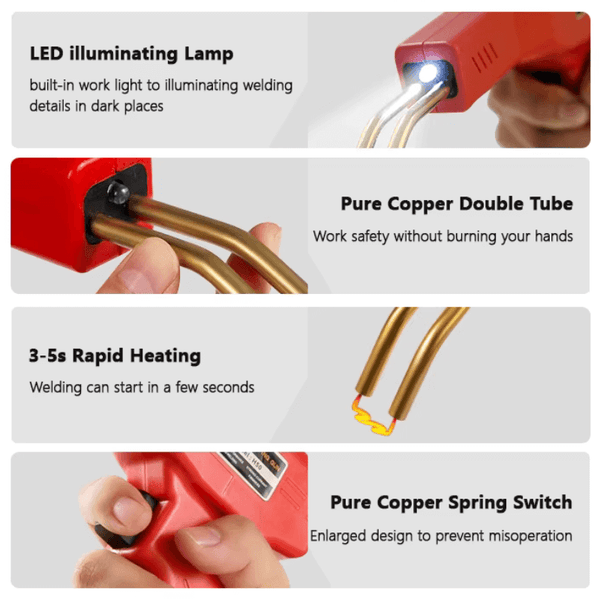 Plastic Welder Gun with 400 Staples – Hot Stapler Welding Machine for Car Bumper & PVC Repair