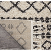 Large Moroccan Cream Rug with Rustic Diamond Design, 7'10" x 10'6"