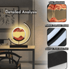 Relaxing Sand Art Black Red Moon Hourglass Table lamp