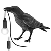 Cute Black Bird Crow Table Lamp