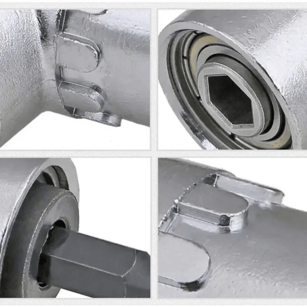 105° Right Angle Drill Adapter – Flexible Shaft Extension for Tight Spaces