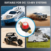Battery Disconnect Switch 12-48V - Power Cut Master Isolator for Cars, RVs & Boats