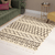 Large Moroccan Cream Rug with Rustic Diamond Design, 7'10" x 10'6"