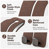 2PCS Leather Car Seat Headrest Hooks – Double Metal Purse & Bag Hangers
